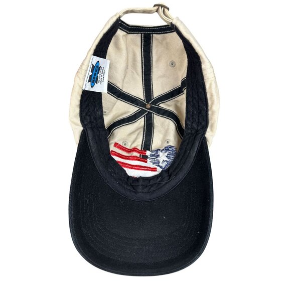 Big X Baseball Cap Men One Size Strapback Patriotic USA Flag Heart Embroidery - Picture 10 of 13